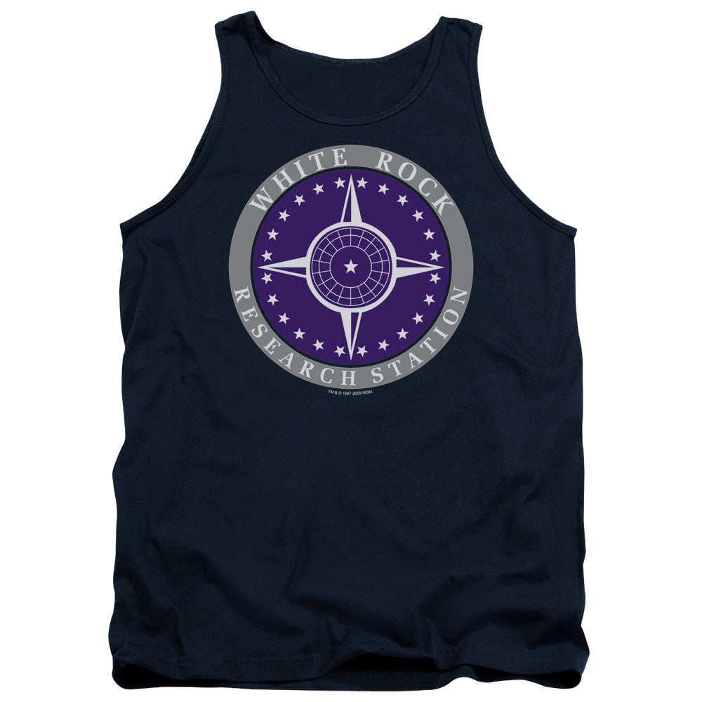 Sg1 - White Rock Logo - Adult Tank - Navy