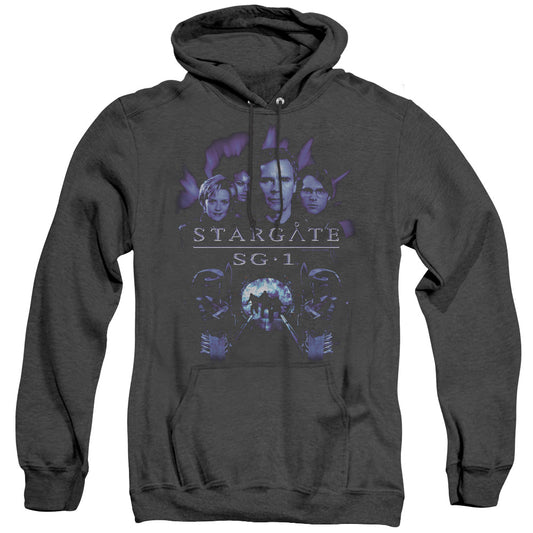 Sg1 - Sg1 Stargate Command - Adult Heather Hoodie - Black
