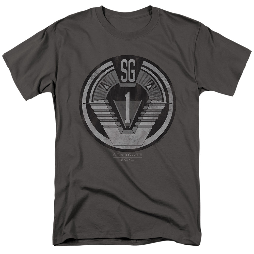 Sg1 - Team Badge - Short Sleeve Adult 18/1 - Charcoal T-shirt