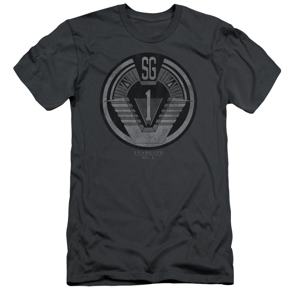 Sg1 - Team Badge - Short Sleeve Adult 30/1 - Charcoal T-shirt