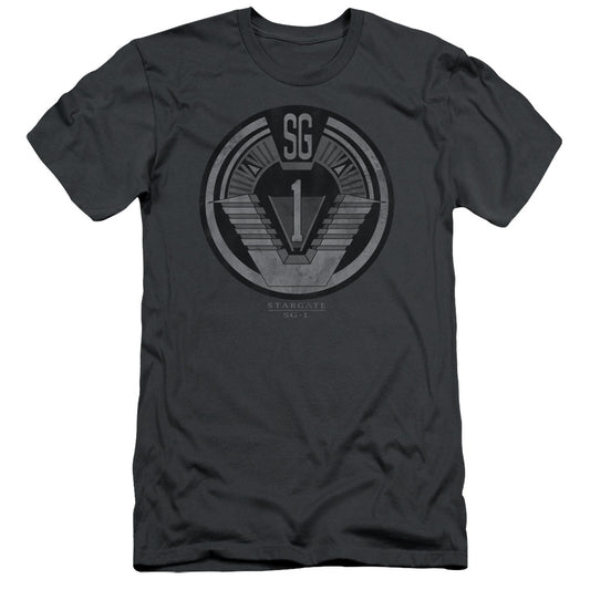 Sg1 - Team Badge - Short Sleeve Adult 30/1 - Charcoal T-shirt