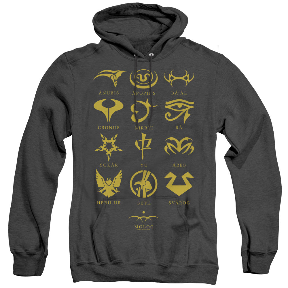 Sg1 - Goauld Characters - Adult Heather Hoodie - Black