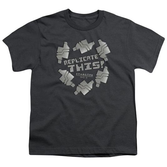 Sg1 - Replicate This - Short Sleeve Youth 18/1 - Charcoal T-shirt