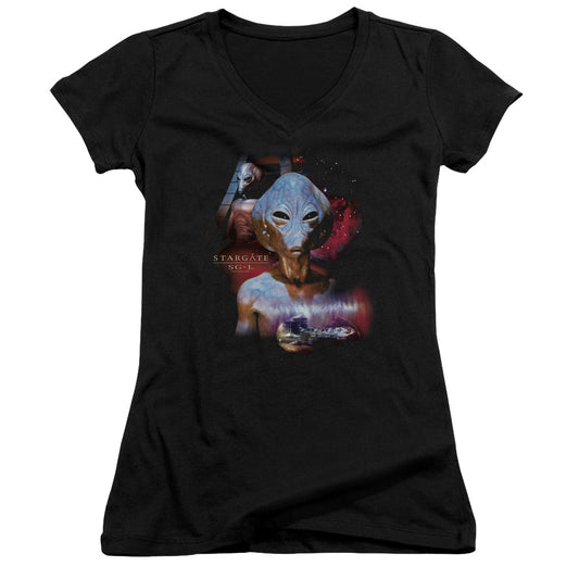 Sg1 - The Asgard - Junior V-neck - Black