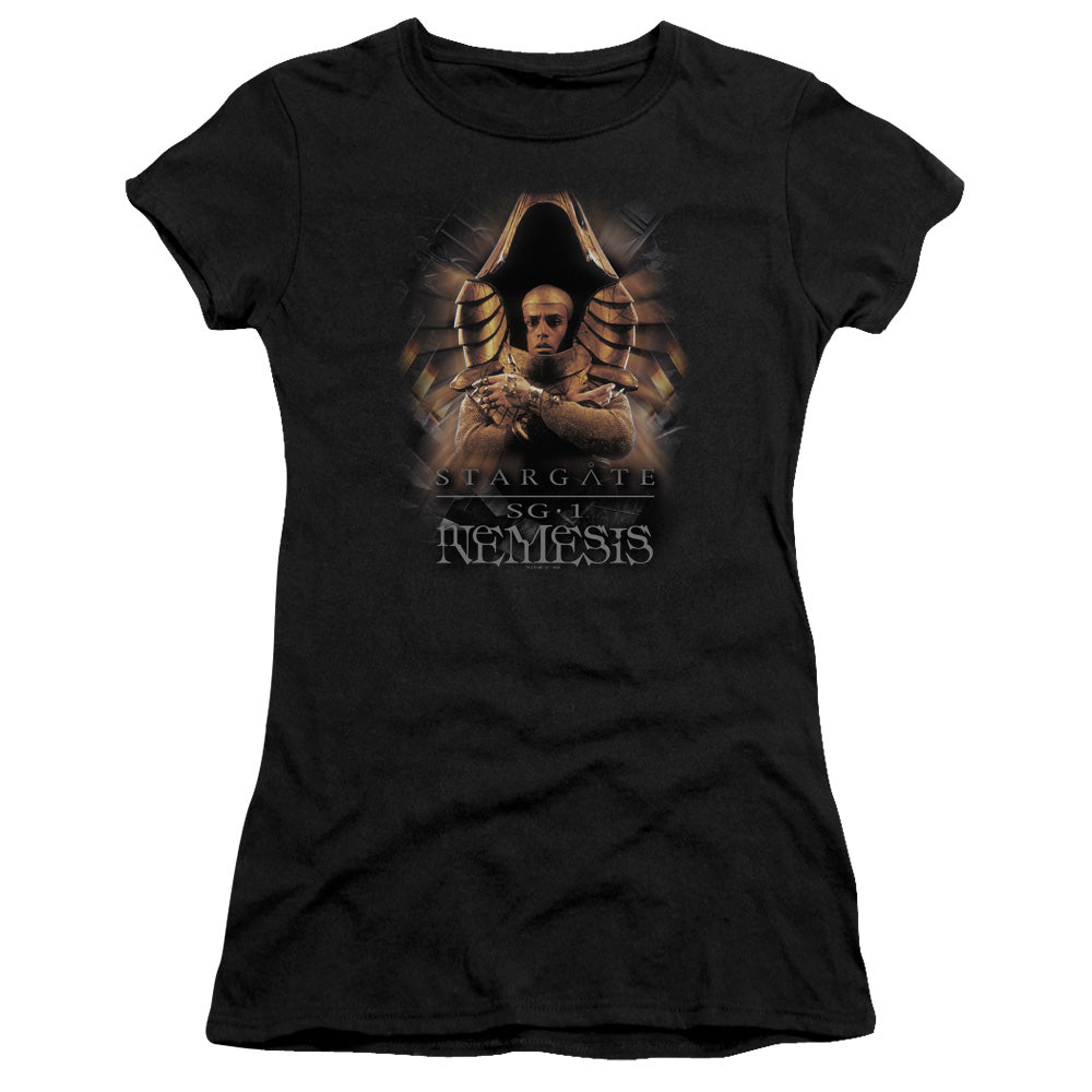 Sg1 - Nemesis - Short Sleeve Junior Sheer - Black T-shirt