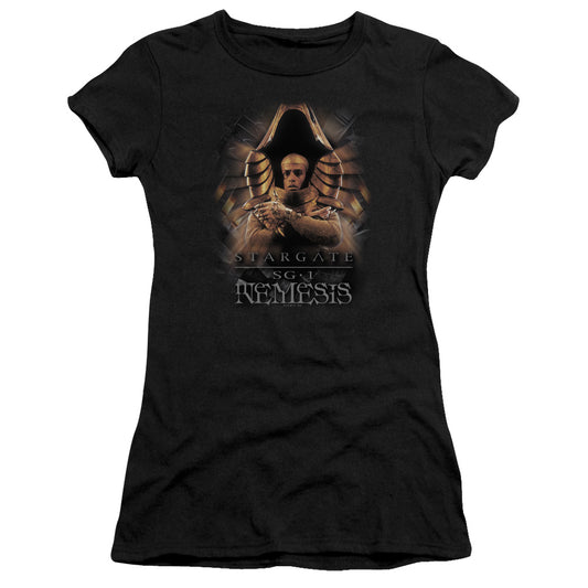 Sg1 - Nemesis - Short Sleeve Junior Sheer - Black T-shirt