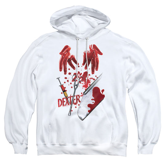 Dexter - Tools Of The Trade - Adult Pull-over Hoodie - White
