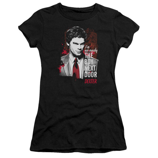 Dexter - Boy Next Door - Short Sleeve Junior Sheer - Black T-shirt