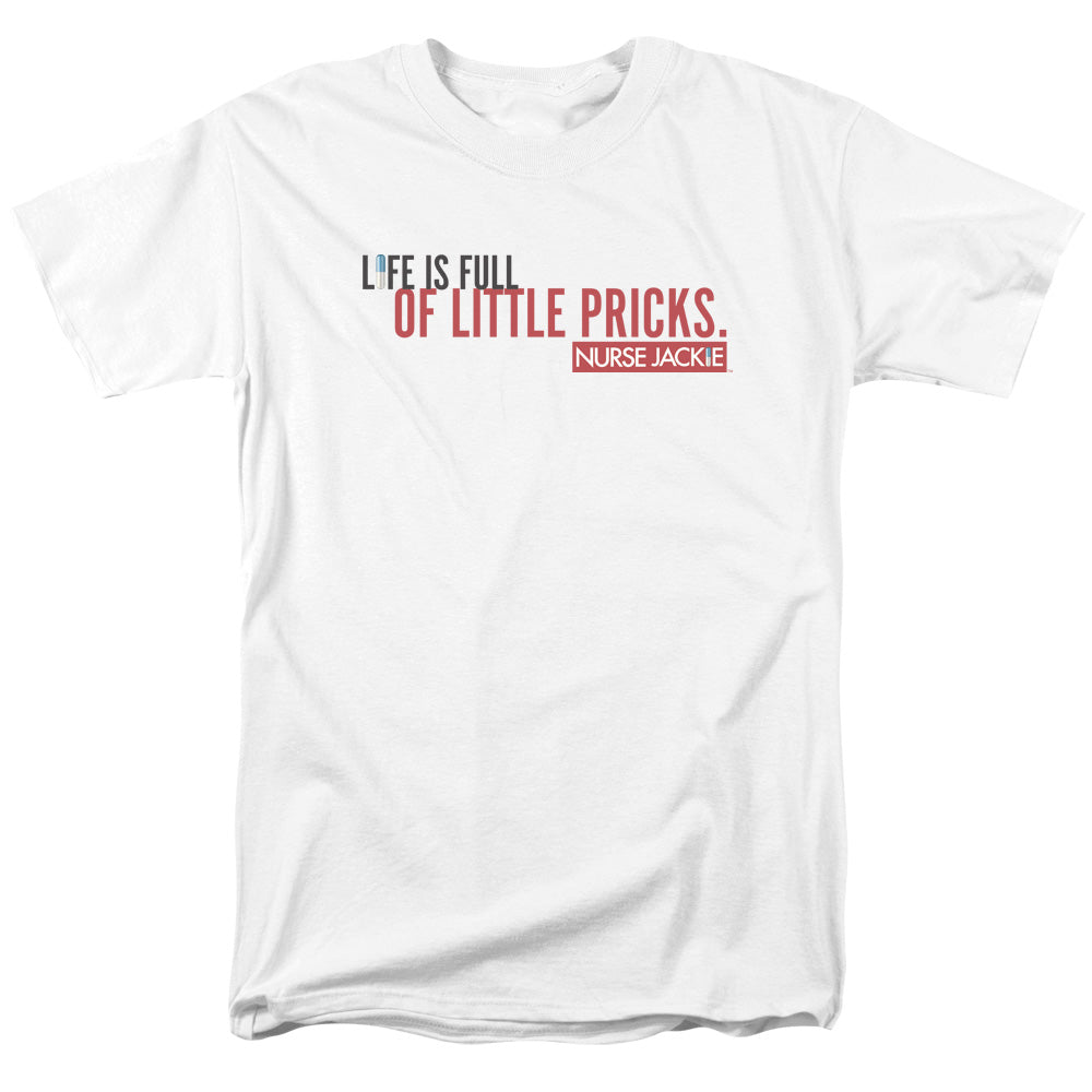 Nurse Jackie - Life Is Full - Short Sleeve Adult 18/1 - White T-shirt