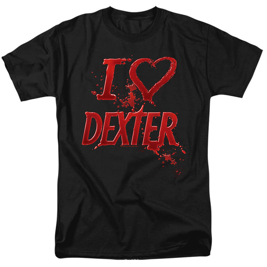Dexter - I Heart Dexter - Short Sleeve Adult 18/1 - Black T-shirt