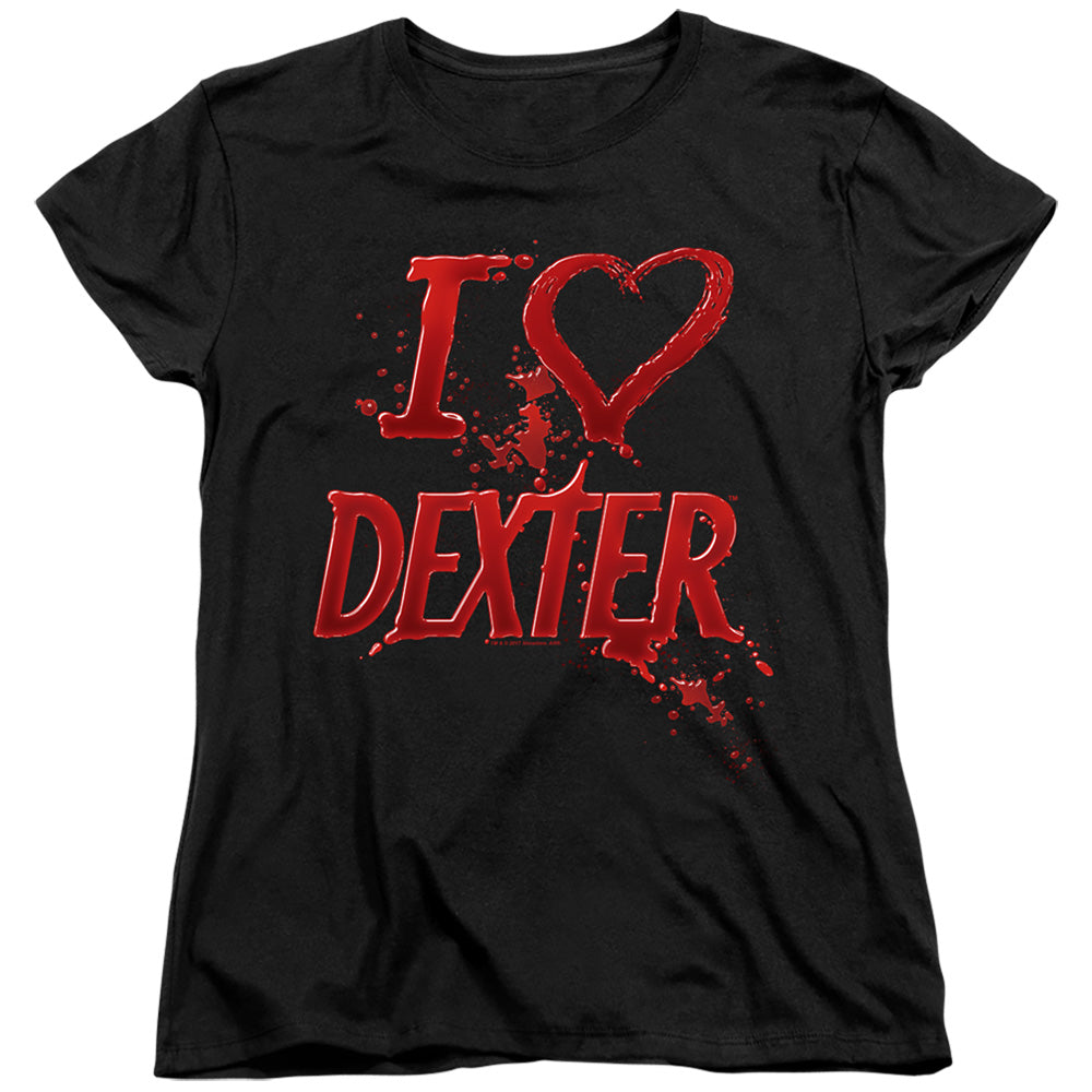 Dexter - I Heart Dexter - Short Sleeve Womens Tee - Black T-shirt