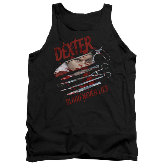 Dexter - Blood Never Lies - Adult Tank - Black