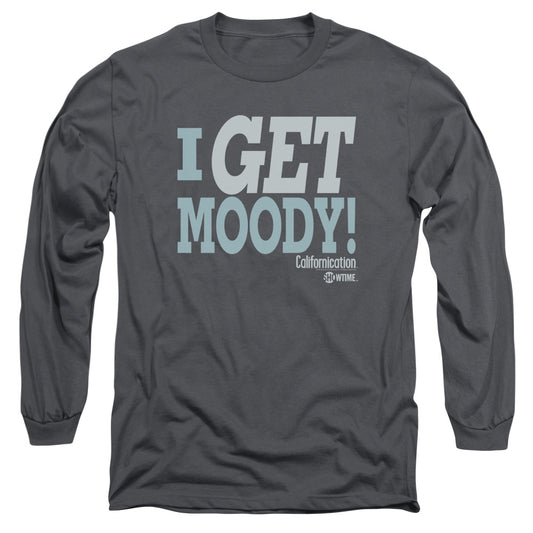Californication - I Get Moody - Long Sleeve Adult 18/1 - Charcoal T-shirt