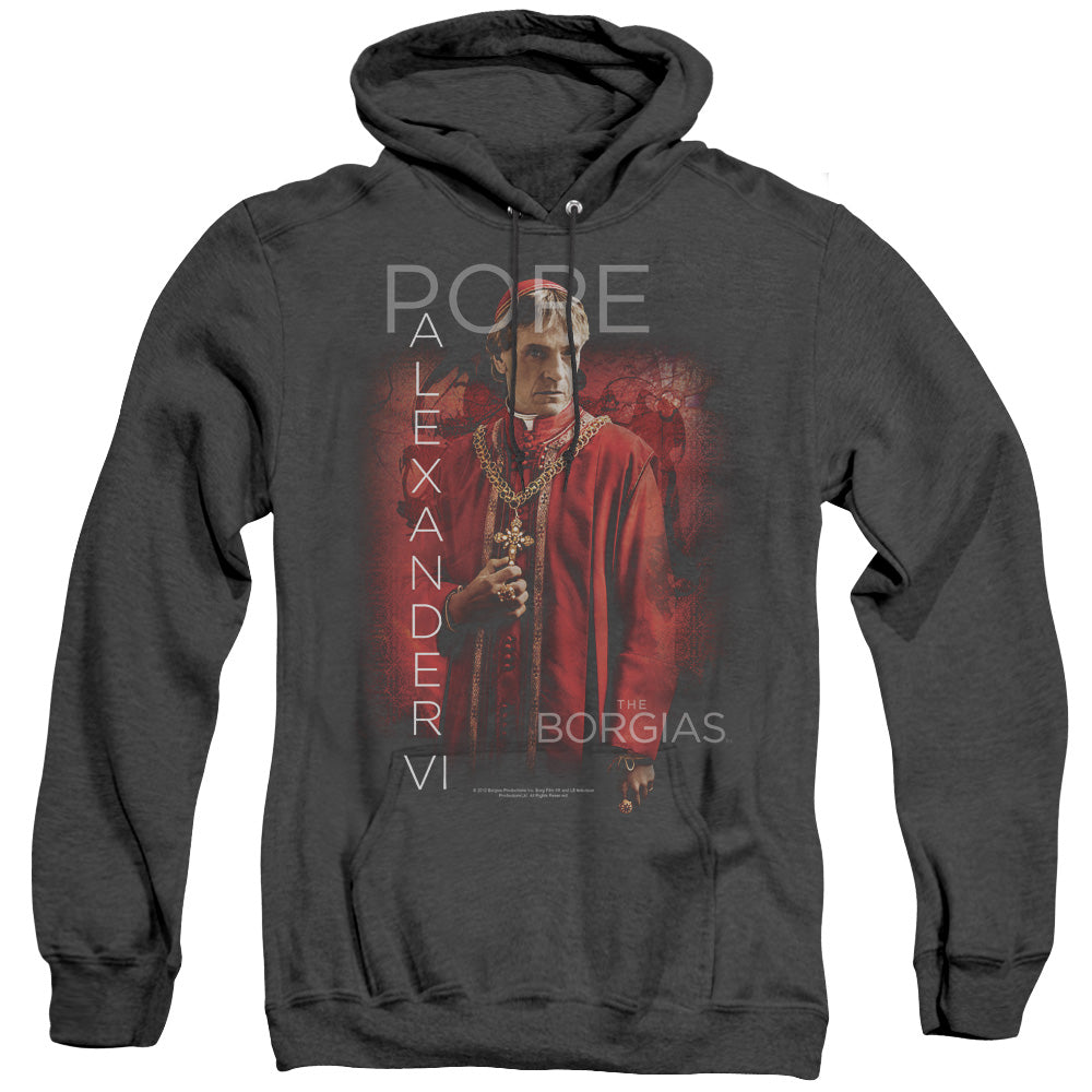 Borgias - Pope Alexander Vi - Adult Heather Hoodie - Black