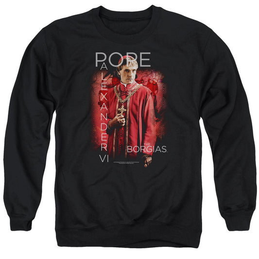 Borgias - Pope Alexander Vi - Adult Crewneck Sweatshirt - Black