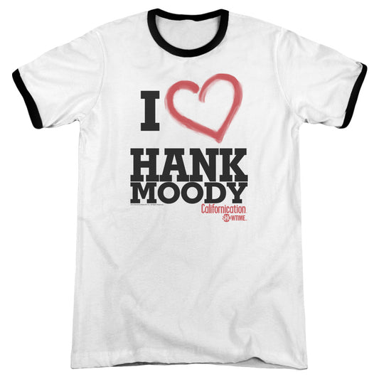 Californication I Heart Hank Moody - Adult Ringer - White/black
