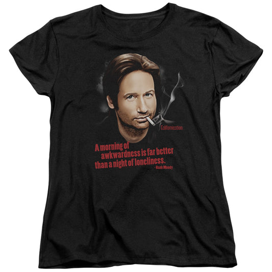 Californication - Morning Night - Short Sleeve Womens Tee - Black T-shirt