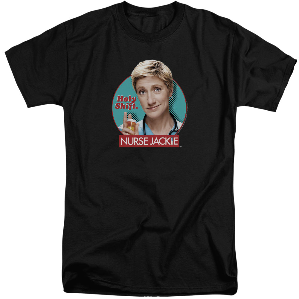 Nurse Jackie - Holy Shift - Short Sleeve Adult Tall - Black T-shirt