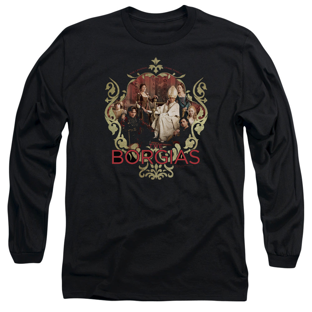 Borgias - Family Portrait - Long Sleeve Adult 18/1 - Black T-shirt