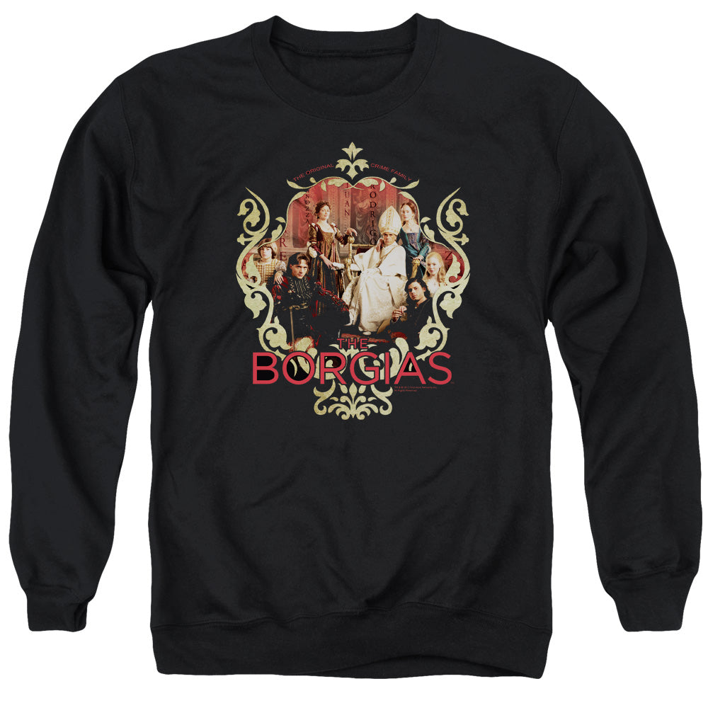 Borgias - Family Portrait - Adult Crewneck Sweatshirt - Black