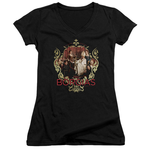 Borgias - Family Portrait - Junior V-neck - Black