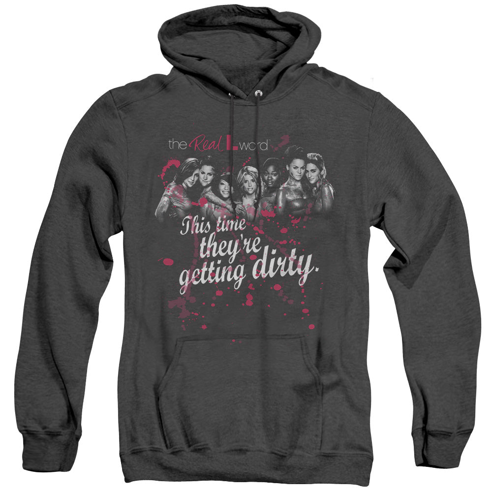 The Real L Word - Dirty - Adult Heather Hoodie - Black