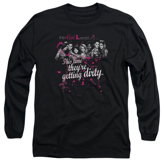 The Real L Word - Dirty - Long Sleeve Adult 18/1 - Black T-shirt