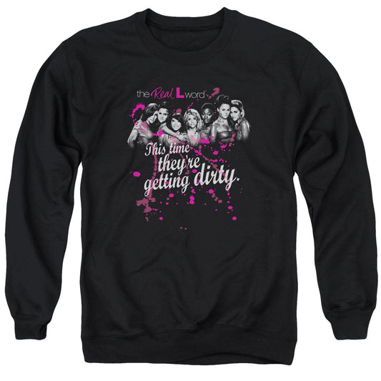 The Real L Word - Dirty - Adult Crewneck Sweatshirt - Black