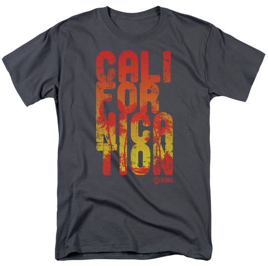 Californication - Cali Type - Short Sleeve Adult 18/1 - Charcoal T-shirt