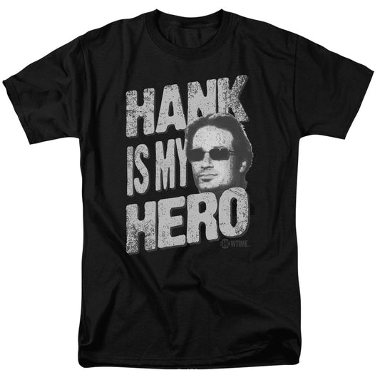 Californication - Hank Is My Hero - Short Sleeve Adult 18/1 - Black T-shirt