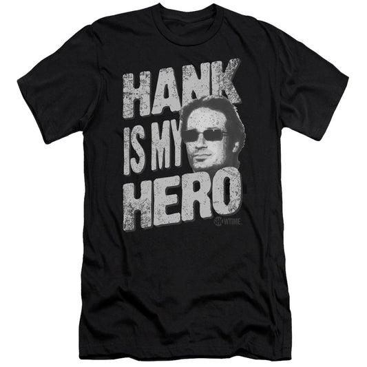 Californication - Hank Is My Hero - Short Sleeve Adult 30/1 - Black T-shirt