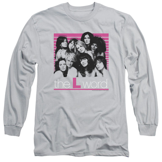 The L Word - Cast - Long Sleeve Adult 18/1 - Silver T-shirt
