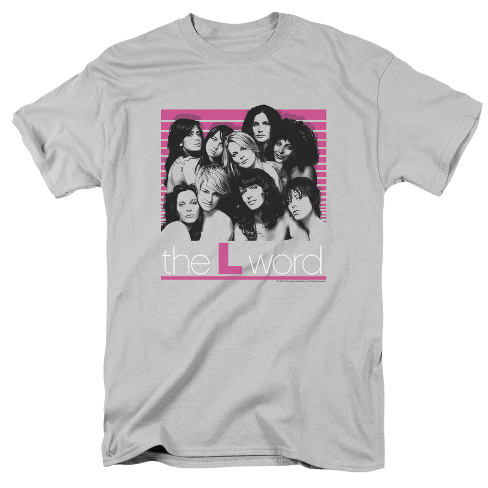 The L Word - Cast - Short Sleeve Adult 18/1 - Silver T-shirt