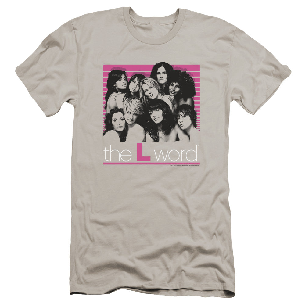 The L Word - Cast-premuim Canvas Adult Slim Fit 30/1 - Silver
