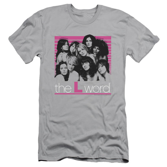 The L Word - Cast - Short Sleeve Adult 30/1 - Silver T-shirt