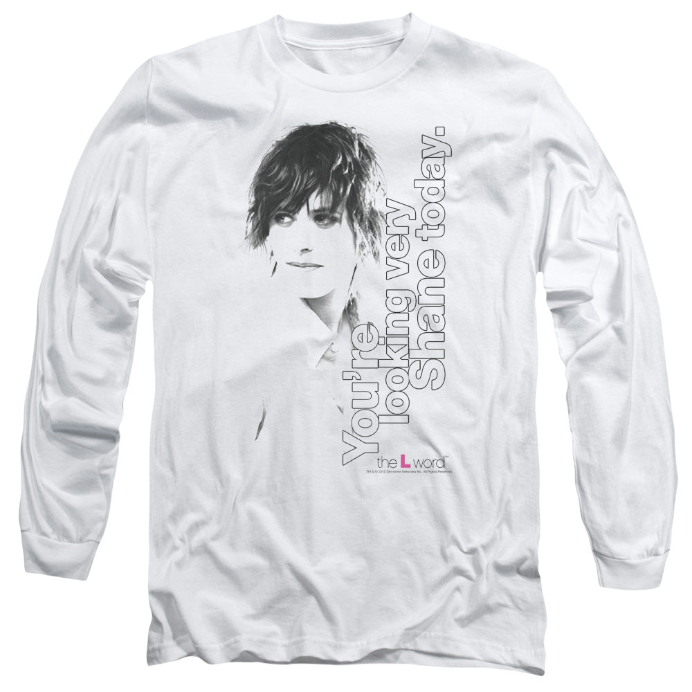 The L Word - Looking Shane Today - Long Sleeve Adult 18/1 - White T-shirt