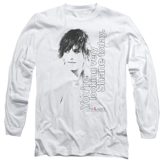 The L Word - Looking Shane Today - Long Sleeve Adult 18/1 - White T-shirt