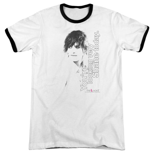 The L Word Looking Shane Today - Adult Ringer - White/black