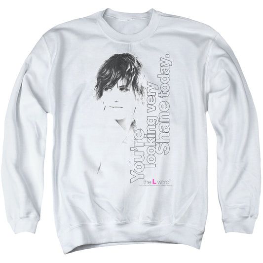 The L Word - Looking Shane Today - Adult Crewneck Sweatshirt - White