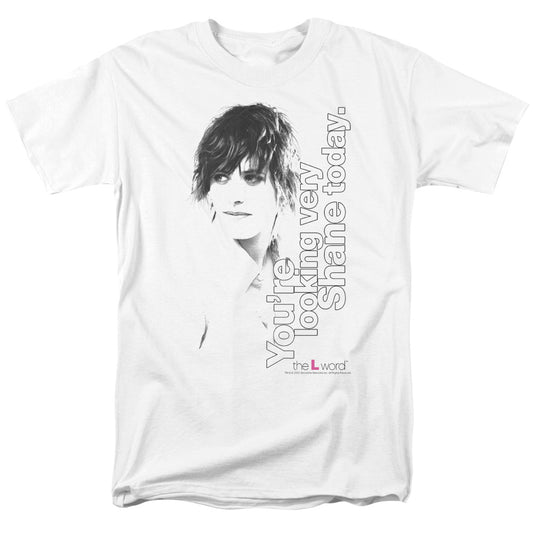 The L Word - Looking Shane Today - Short Sleeve Adult 18/1 - White T-shirt