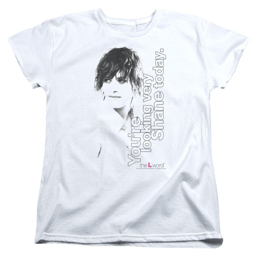 The L Word - Looking Shane Today - Short Sleeve Womens Tee - White T-shirt