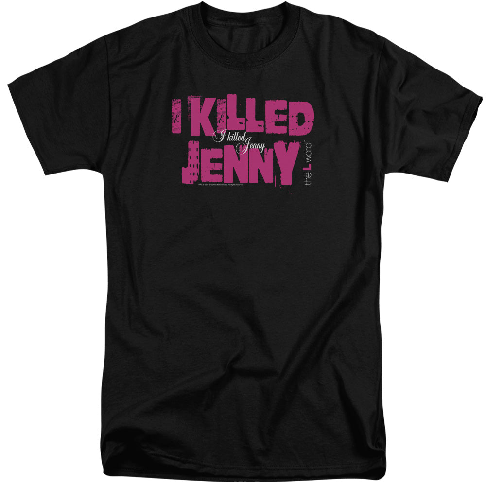 The L Word - I Killed Jenny - Short Sleeve Adult Tall - Black T-shirt