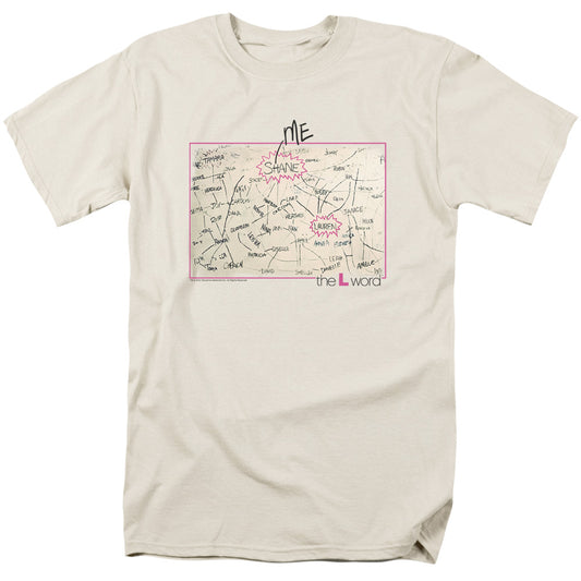 The L Word - Chart - Short Sleeve Adult 18/1 - Cream T-shirt