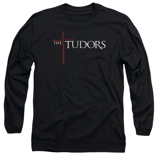Tudors - Logo - Long Sleeve Adult 18/1 - Black T-shirt