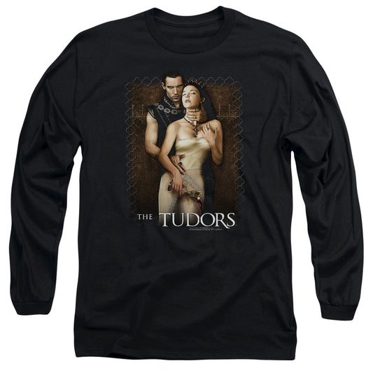 Tudors - Spilt Wine - Long Sleeve Adult 18/1 - Black T-shirt
