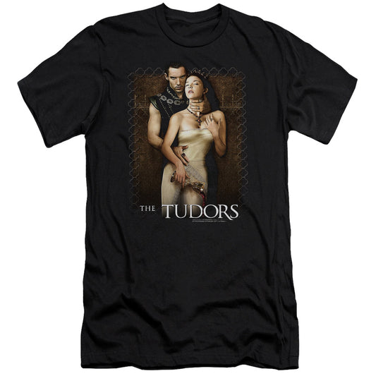 Tudorshort Sleevepilt Wine - S - S Adult 30/1 - Black T-shirt