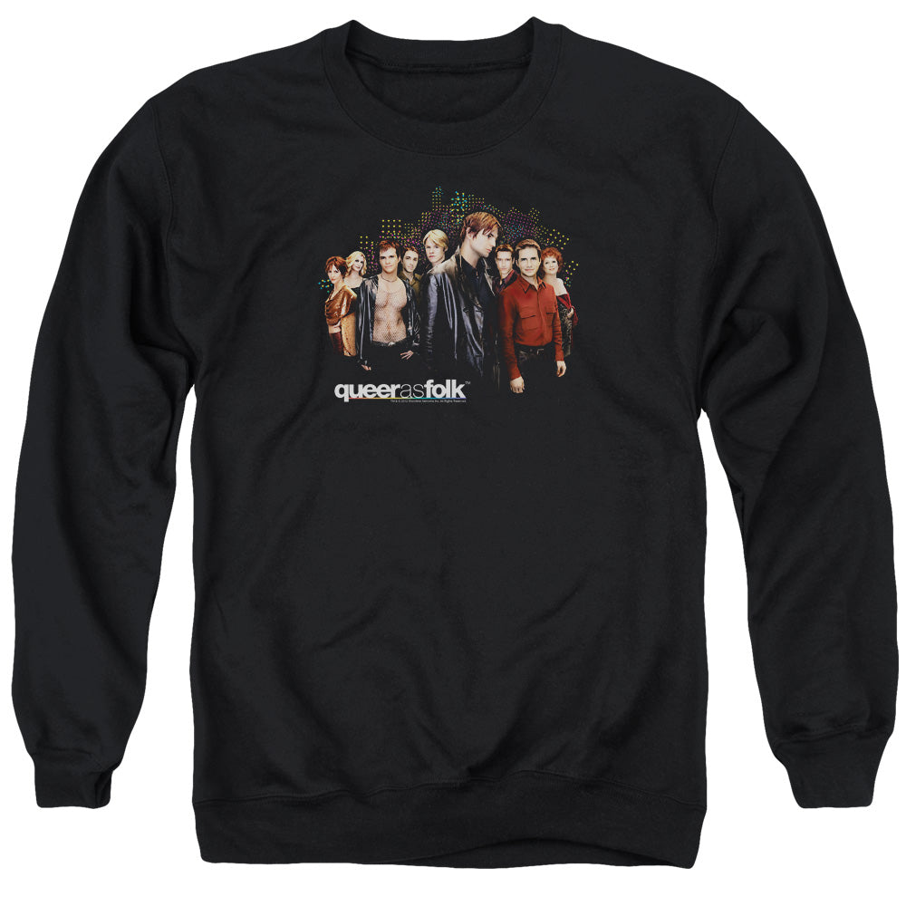 Queer As Folk - Title - Adult Crewneck Sweatshirt - Black