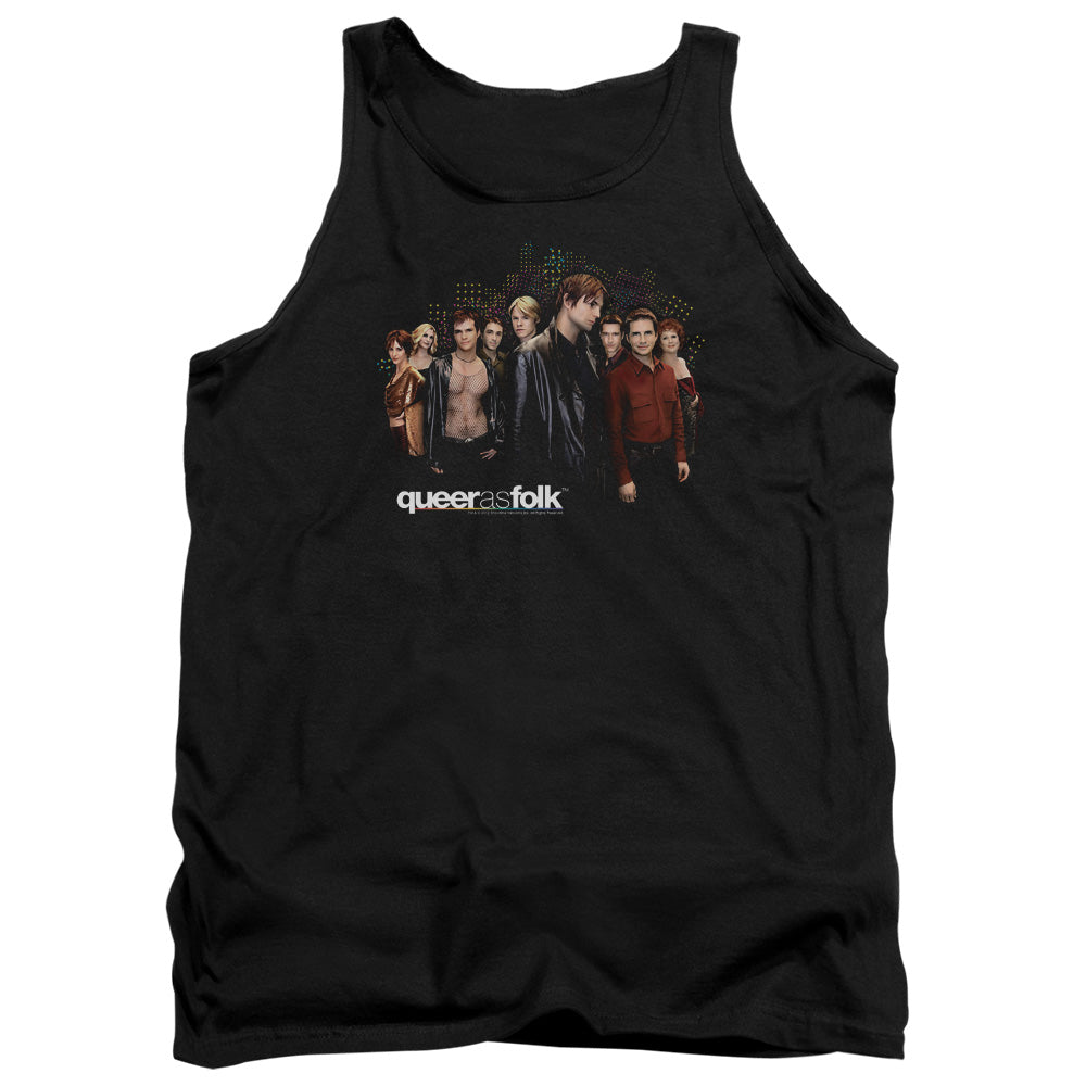 Queer As Folk - Title - Adult Tank - Black