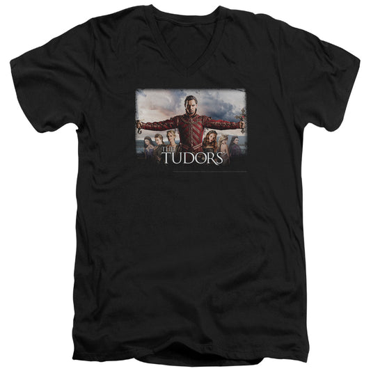 Tudors - The Final Seduction - Short Sleeve Adult V-neck - Black T-shirt