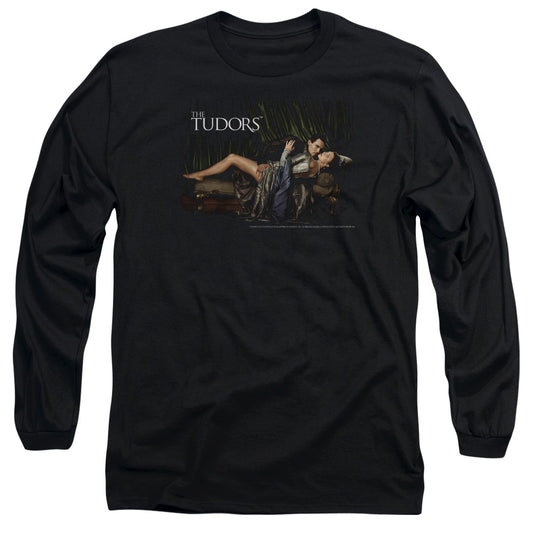 Tudors - The King And His Queen - Long Sleeve Adult 18/1 - Black T-shirt